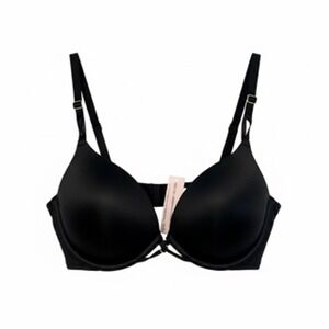 Victoria's Secret Bombshell Plunge Push-Up Bra Black 34A